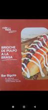 BRIOCHE DE PULPO con alioli y relleno de mayo de pulpo con pimenton